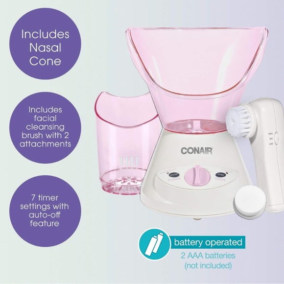 Conair True Glow Women’s Warm Steam Moisturizing Mist Facial Care Sauna System - Picture 7 of 10
